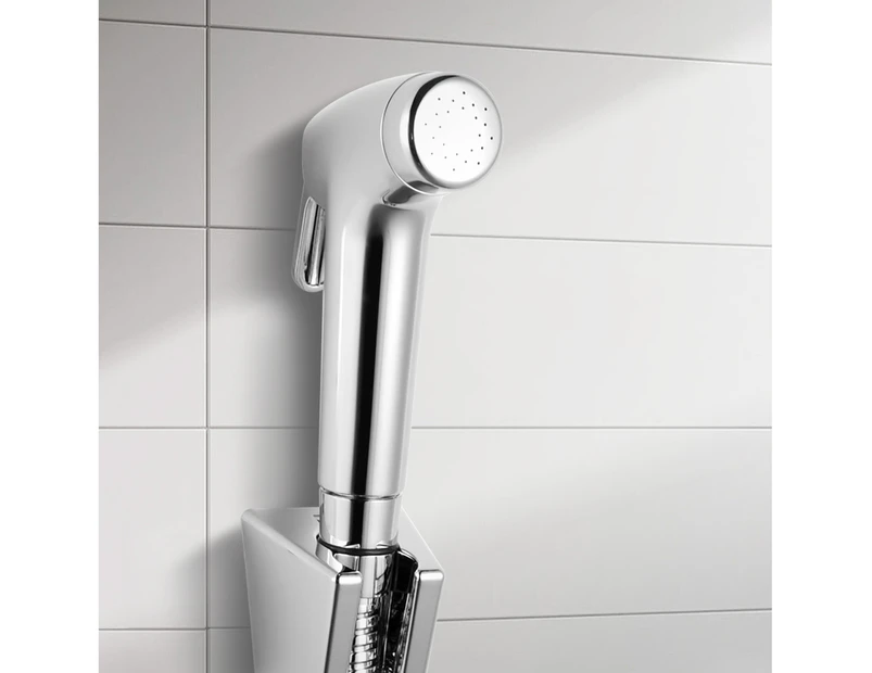 Round Toilet Bidet Spray Handheld Sprayer Wash Kit with Stainless Steel Water Hose