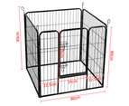 80cm Tall Heavy Duty Pet Dog Playpen Puppy Cage Enclosure Fence