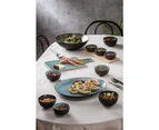 2PK Ladelle Fusion Stoneware Nibbles Bowl/Snack/Sauce Dip Server Round Teal