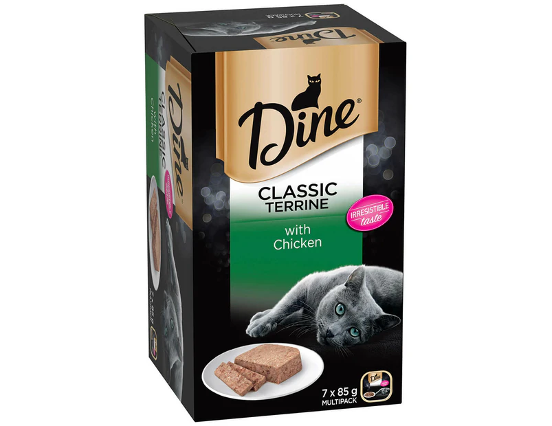 Dine Terrine & Chicken Wet Cat Food 7X85G