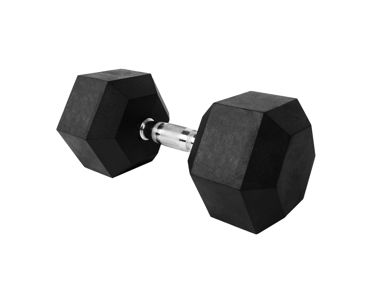 Verpeak Rubber Hex Dumbbell 25kg Home Gym Fitness Weight Training Exercise