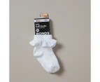 Bonds Baby Frilly Cuff Socks - White