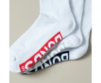 Bonds 3 Pack Aussie Cotton Cushioned Crew Socks - White