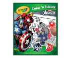 Crayola Colour & Sticker Book - Marvel Avengers