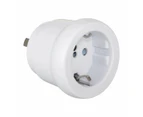 EU Travel Adaptor - Anko - White