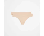 Bonds 2 Pack Seamless G-String Briefs - Neutral