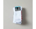 Bonds 3 Pack Aussie Cotton Cushioned Crew Socks - White