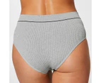 Retro Rib Hi Hi Briefs - Bonds - Grey