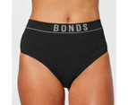 Retro Rib Hi Hi Briefs - Bonds - Black