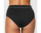 Retro Rib Hi Hi Briefs - Bonds - Black