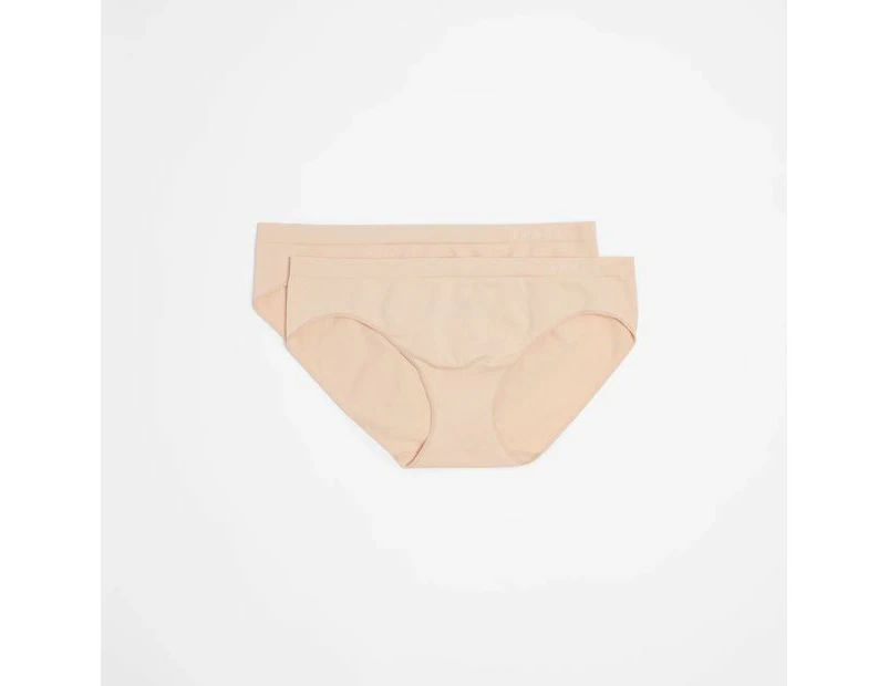 Bonds 2 Pack Seamless Bikini Briefs - Neutral