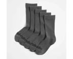 Bonds Kids Crew Socks 5 Pack - Grey