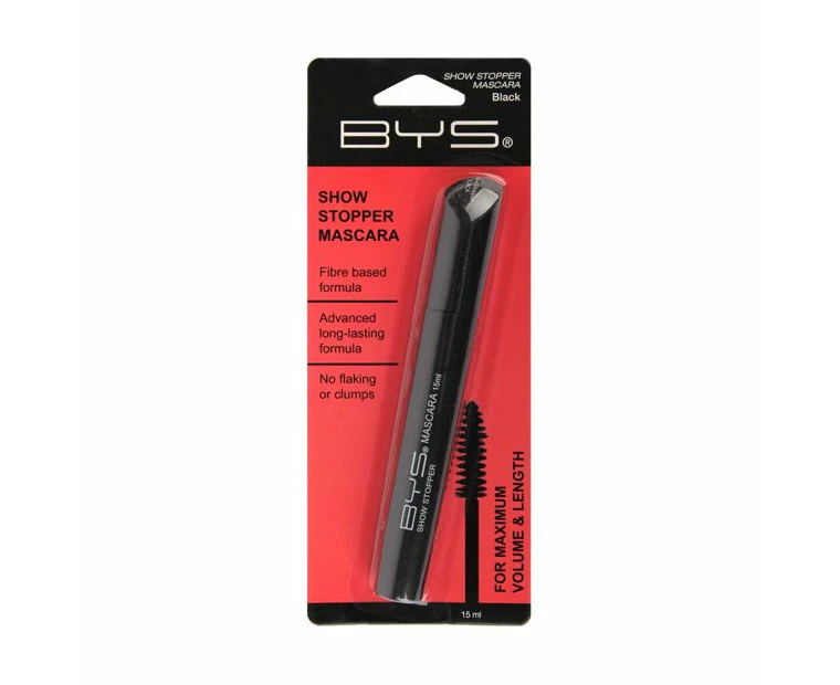 BYS Show Stopper Mascara Long Lasting Eyelash Beauty Face Eye Makeup BLK 15ml