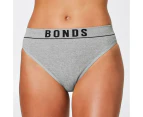 Bonds Retro Hi Leg Bikini Briefs; Style: WU8GT - Grey