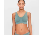 Bonds Seamless Comfy Crop Top - Green