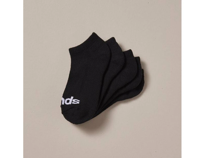 Bonds Kids Cushioned Low Cut 5 Pack Socks - Black
