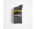 Bonds Kids Crew Socks 5 Pack - Grey