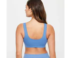 Bonds Seamless Comfy Crop Top - Blue