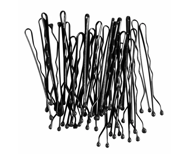 60 Pack Black Super Grip Bobby Pins