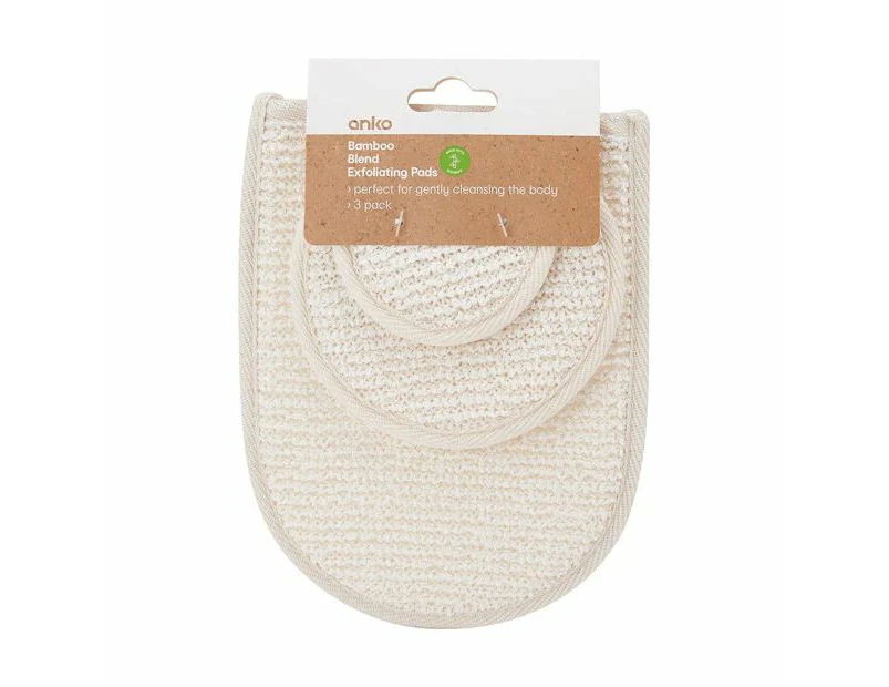 3 Pack Bamboo Blend Exfoliating Pads