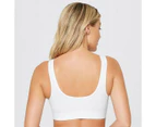 Bonds Seamless Comfy Crop Bra; Style: WVLHT - White