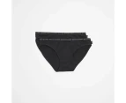 Bonds 2 Pack Hipster Bikini Briefs - Black