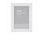 Photo Frame, 4" x 6" - Anko - White