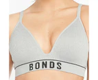 Bonds Retro Rib T-Shirt Crop Bra; Style: YXF7T - Grey