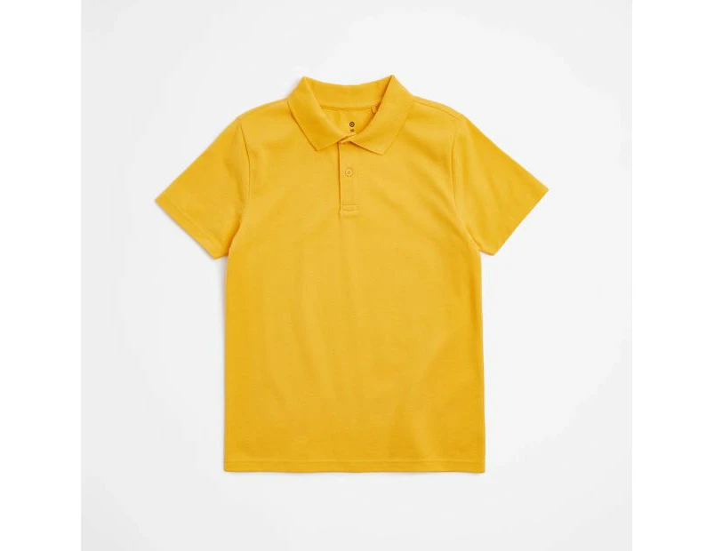 Target School Polo T-shirt - Yellow