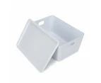 4L Smooth and Shiny Plastic Tub, White - Anko