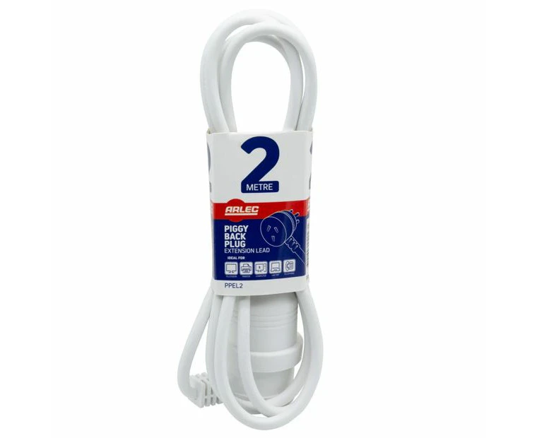 Piggyback Extension Lead, 2M - Arlec