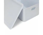 4L Smooth and Shiny Plastic Tub, White - Anko