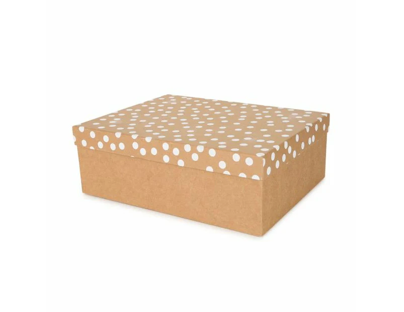 Kraft Dot Gift Box - Anko