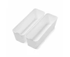 Narrow Flex Trays, 2 Pack - Anko - White