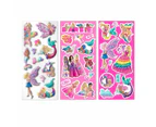 Barbie Stickers 3 Pack Bubble Stickers