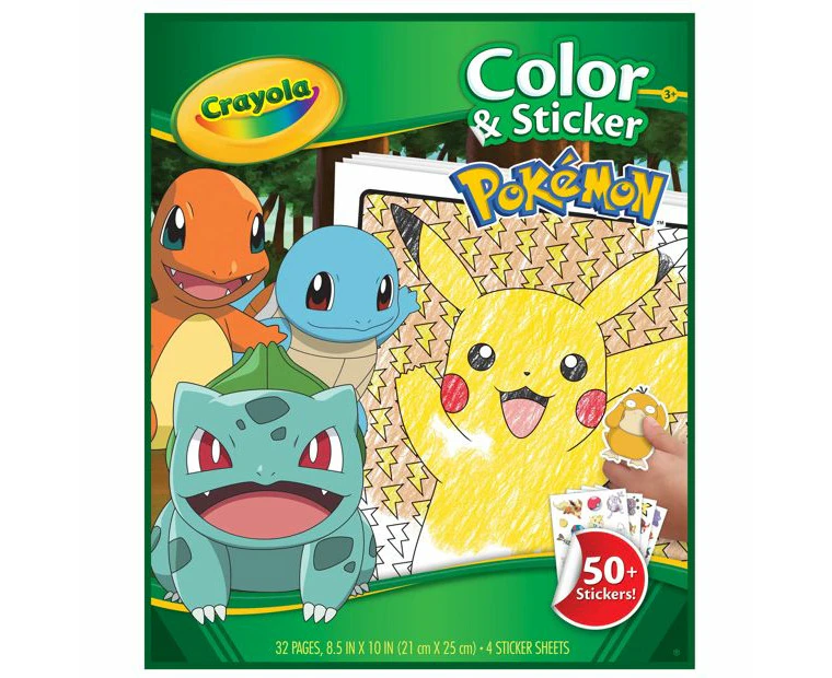 Crayola Pokemon Color and Sticker Book