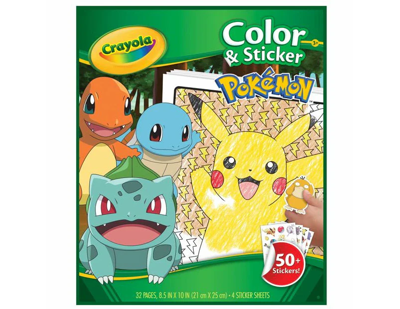 Crayola Colour & Sticker Pages Pokemon