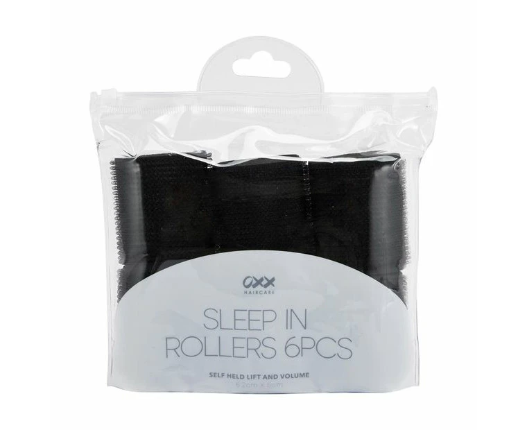 OXX Haircare 6 Piece Sleep In Rollers - Black