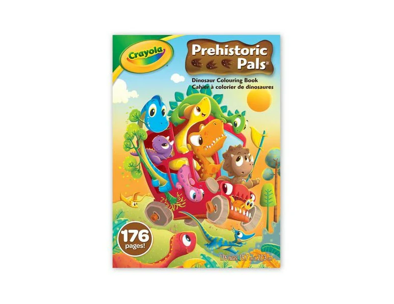 Crayola Prehistoric Pals 96 Page Colouring Book - Multi