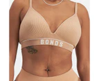 Retro Rib T-Shirt Crop Bra - Bonds - Brown