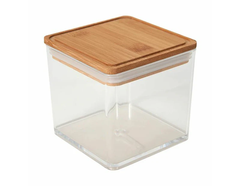 Food Container with Bamboo Lid - Anko - Clear