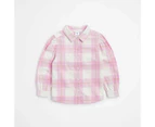 Target Flannelette Check Shirt - Pink