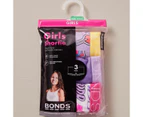 Bonds Girls Shortie 3 Pack - Multi