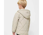 Target Puffer Diamond Quilt Jacket - Neutral