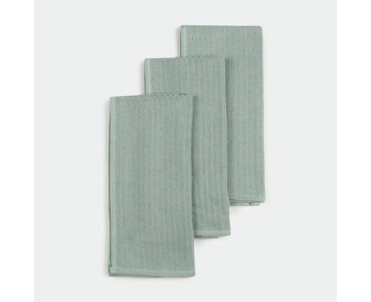 Ribbed Terry Tea Towels, 3 Pack - Anko