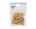 Natural Wooden Pegs, 20 Pack - Anko