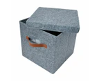 Felt Storage Box with Lid - Anko - Grey