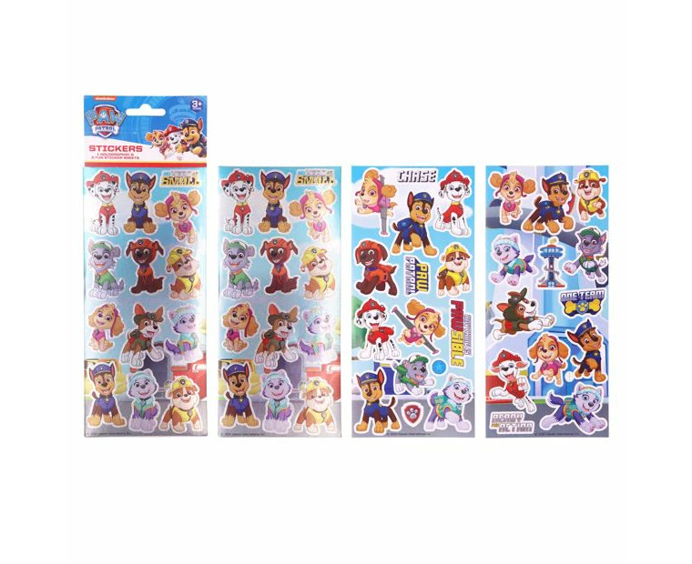 3PK Haven Paw Patrol Kids/Children Holographic & Fun Sticker Sheets Decals 3y+