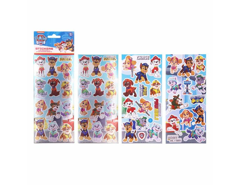 3PK Haven Paw Patrol Kids/Children Holographic & Fun Sticker Sheets Decals 3y+