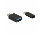 USB-C to Micro USB & USB Adaptor - Anko